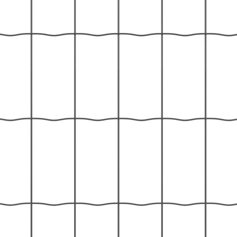 Ogrodzenie z słupkami Szary 0.4 x 50 m Stal