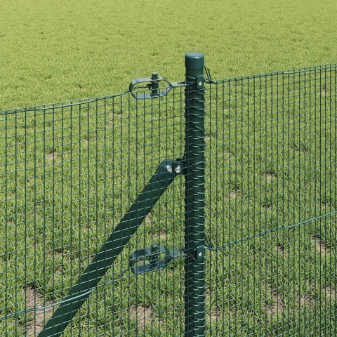 Ogrodzenie z słupkami Zielony 0.4 x 100 m Stal