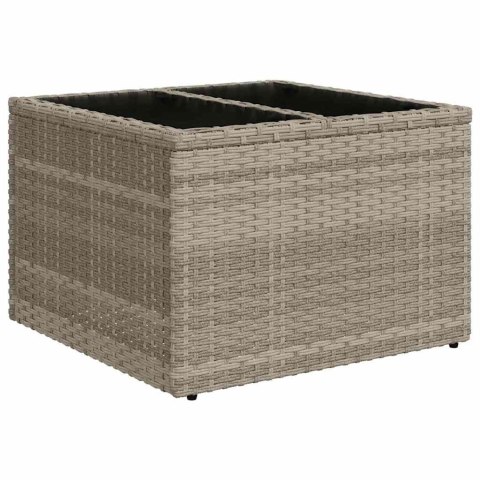 Zestaw Sof z poduszką 6 pcs Jasnoszary polirattan
