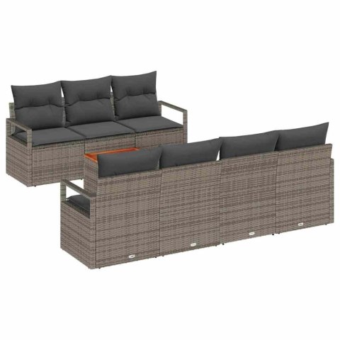 Zestaw Sof na Ogród 7 pcs Szary