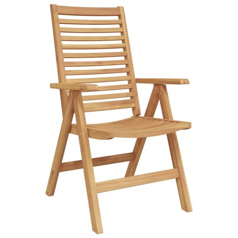 Zestaw do jadalni w ogrodzie 5 pcs Brązowy Lite drewno tekowe