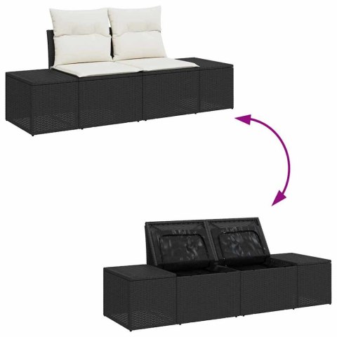 Zestaw Sof na Ogród z poduszką 6 pcs polirattan