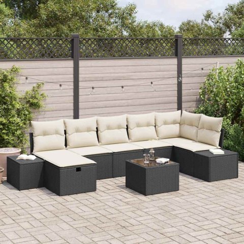 Zestaw Sof z poduszką 8 pcs polirattan