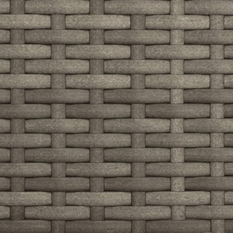 3-os. sofa ogrodowa z baldachimem i podnóżkami, szara