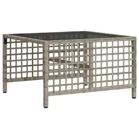 vidaXL 3-cz. narożna sofa ogrodowa z poduszkami, jasnoszara