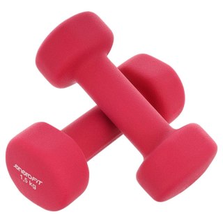 ZESTAW HANTLI NEOPRENOWYCH 2x1,5KG ENERO FIT