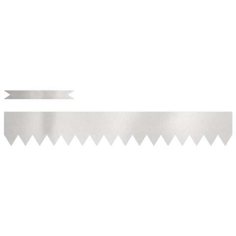 Krawężnik do trawnika 50 pcs Srebrny 100 x 0.05 x 20 cm