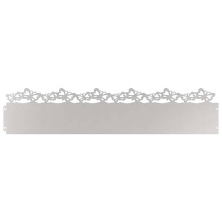 Obrzeża trawnikowe 30 pcs Srebrny 103 x 0,05 x 22 cm