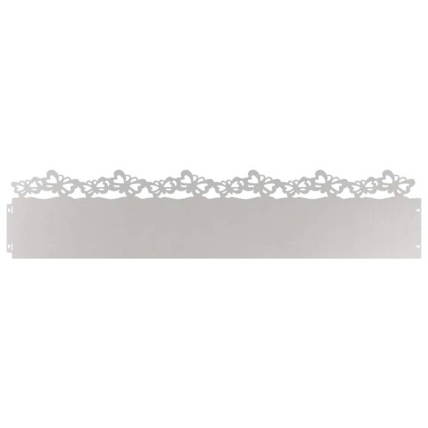 Obrzeża trawnikowe 30 pcs Srebrny 103 x 0,05 x 22 cm