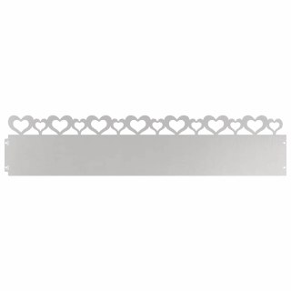 Obrzeża trawnikowe 30 pcs Srebrny 103 x 0,05 x 22 cm