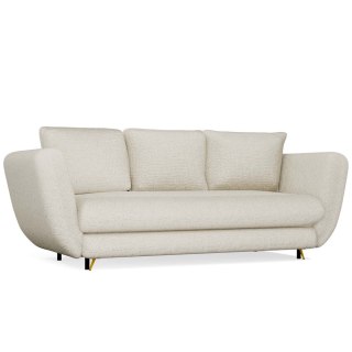 SOFA SARIS BEŻOWY NOGA ZŁOTA