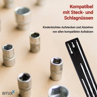 Komplet przedłużek do kluczy nasadowych 3/8 cala - 5 elementów w pudełku