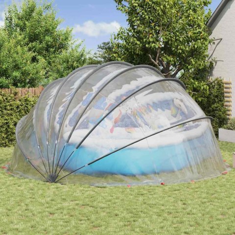 Kopuła basenowa przezroczysty 592 x 590 x 275 cm PVC
