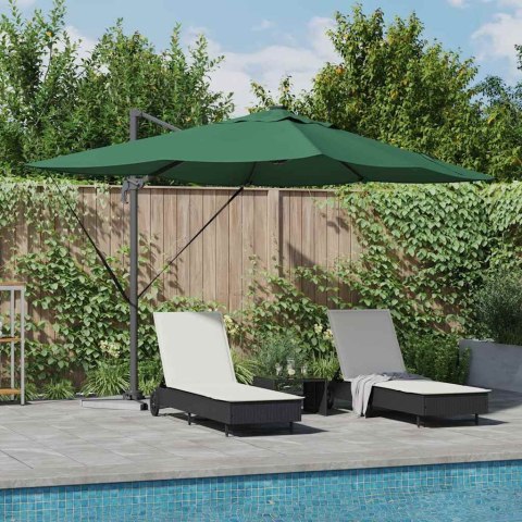Parasol plażowy Ze LED Lights Zielony 352 x 251 x 265 cm