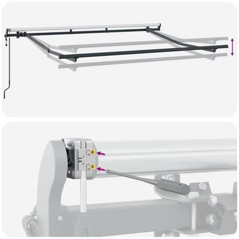 Rama markizy Antracyt 4 x 2 m Metal