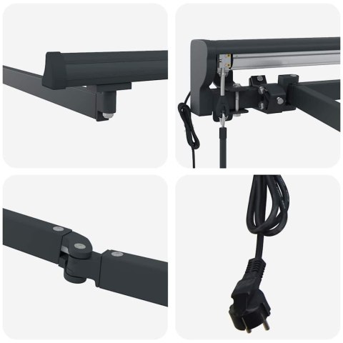 Rama markizy Antracyt 4,5 × 3 m Stal malowana proszkowo