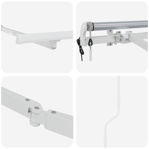 Rama markizy Biały 4 x 2 m Metal