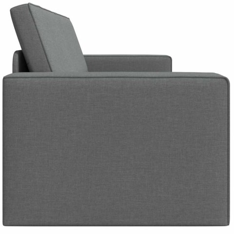 Sofa Bed Ciemnoszary 245 x 78 x 77 cm tkanina