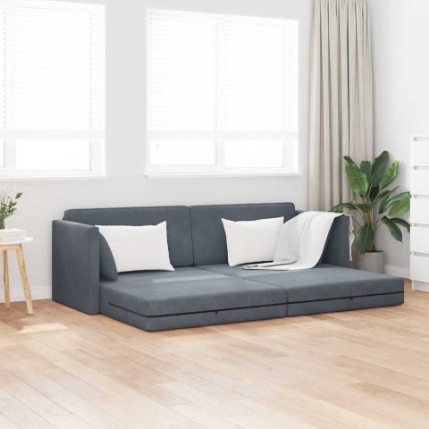 Sofa podłogowa z funkcją spania Ciemnoszary 213 x 70 x 77 cm