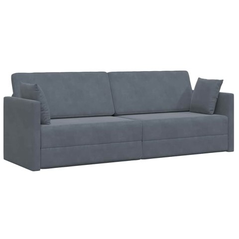 Sofa podłogowa z funkcją spania Ciemnoszary 213 x 70 x 77 cm