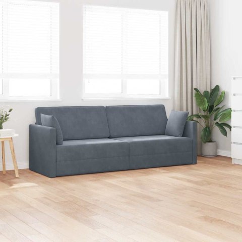 Sofa podłogowa z funkcją spania Ciemnoszary 213 x 70 x 77 cm