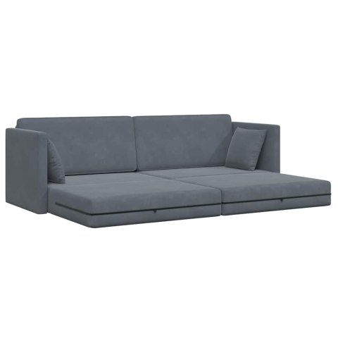 Sofa podłogowa z funkcją spania Ciemnoszary 213 x 70 x 77 cm