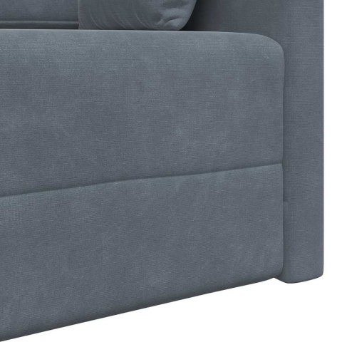 Sofa podłogowa z funkcją spania Ciemnoszary 213 x 70 x 77 cm