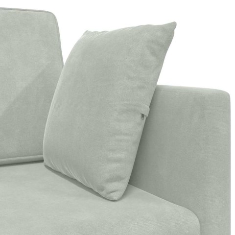 Sofa podłogowa z funkcją spania Jasnoszary 213 x 70 x 77 cm