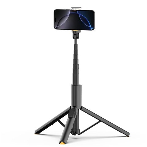 Selfie Stick kijek do zdjęć statyw tripod składany z pilotem Bluetooth 146 cm