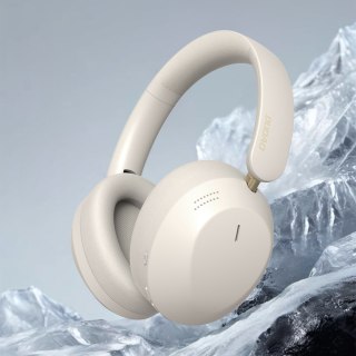 Słuchawki bezprzewodowe nauszne X22 Max Bluetooth ANC - beżowe