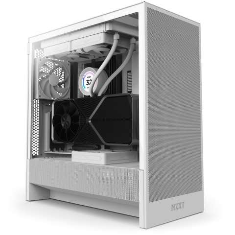 CASE MIDITOWER ATX W/O PSU/WHITE H5 FLOW NZXT