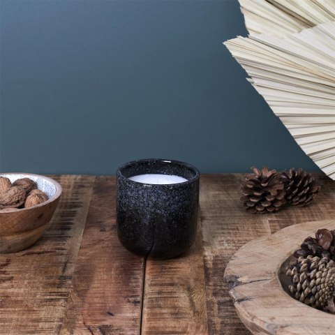 Świeca Glaze S w ceramice czarna