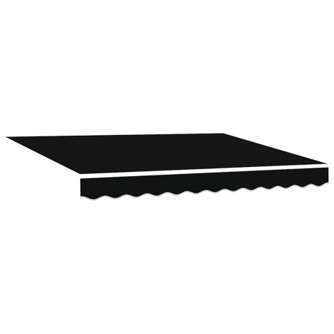 Markiza zwijana Czarny 300 x 250 cm Poliester i Metal