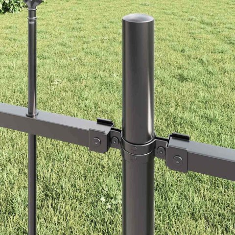 Ogrodzenie Ogrodowe 5 pcs Szary 8,5 x 1,2 m