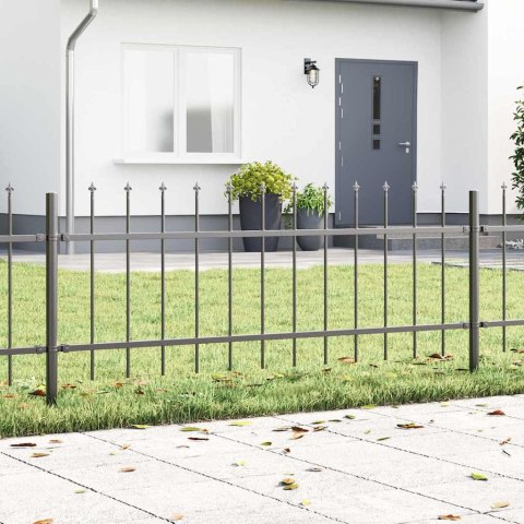 Ogrodzenie Ogrodowe 6 pcs Szary 10,2 x 0,6 m