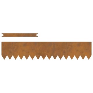 Krawężnik do trawnika 50 pcs Brązowy 100 x 0.05 x 20 cm