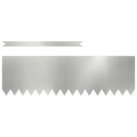 Krawężnik do trawnika 50 pcs Srebrny 100 x 0.05 x 20 cm