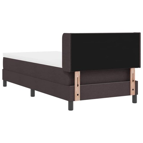 Łóżko kontynentalne z materacem Ciemny brąz 90 x 200 cm