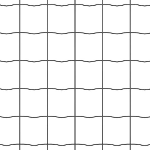 Ogrodzenie z słupkami Szary 0.6 x 50 m Stal