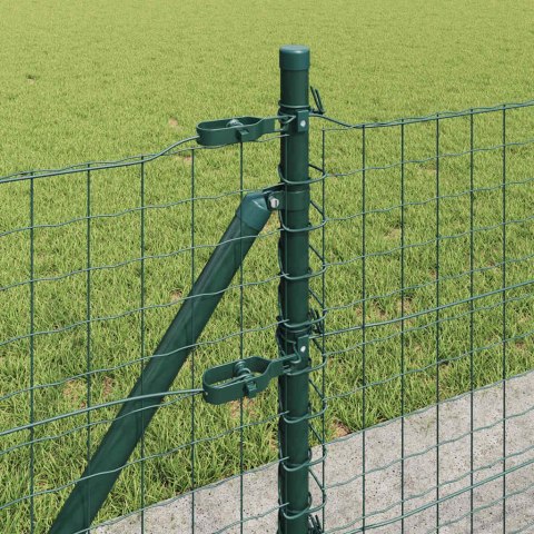 Ogrodzenie z słupkiem Zielony 0,6 x 50 m Stal i PVC