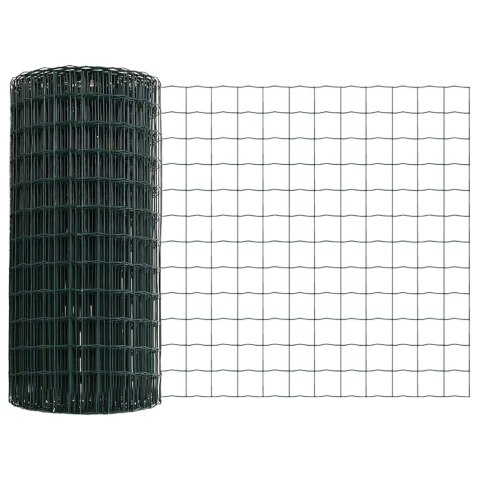 Ogrodzenie z słupkiem Zielony 0,6 x 50 m Stal i PVC