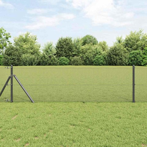 Słupek ogrodzeniowy. Szary 100 x 0,8 m (siatka 12 x 12 mm)