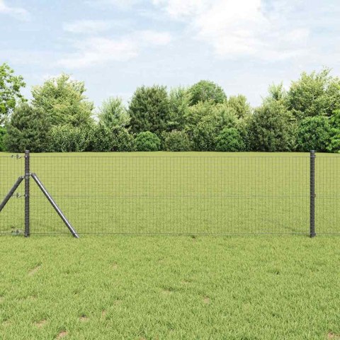 Słupek ogrodzeniowy. Szary 100 x 0,8 m (siatka 25 x 25 mm)