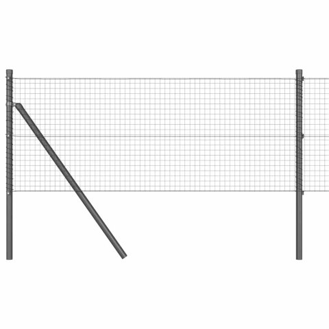 Słupek ogrodzeniowy. Szary 100 x 0,8 m (siatka 25 x 25 mm)