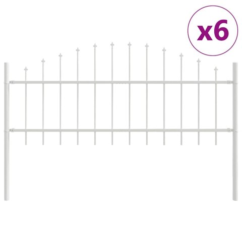 Ogrodzenie Ogrodowe 6 pcs Biały 170 x 140 cm