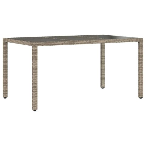 Zestaw do jadalni w ogrodzie 5 pcs Szary polirattan