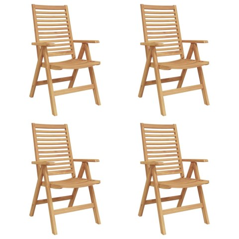 Krzesło Ogrodowe 4 pcs Brązowy 52 x 64.5 x 108 cm