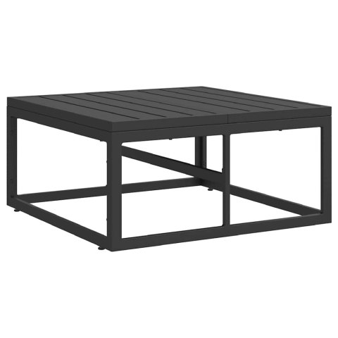 Zestaw Sof na Ogród 4 pcs Czarny Metal