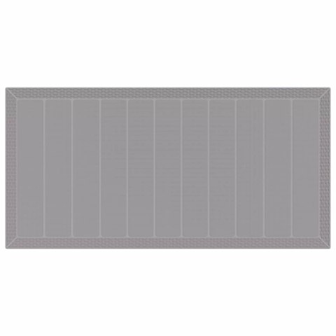 Zestaw do jadalni w ogrodzie 7 pcs Jasnoszary Rattan Polt