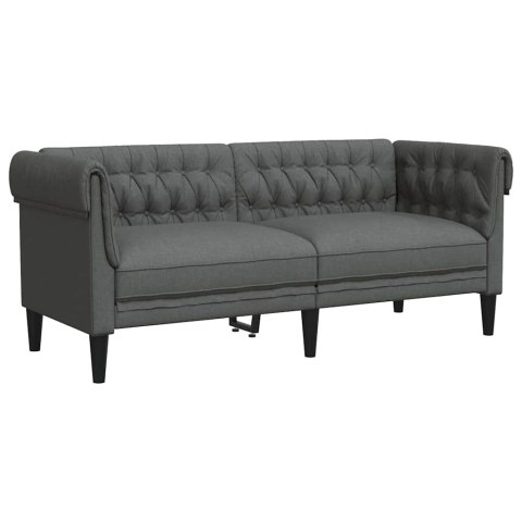 Sofa do salonu 2 pcs Ciemnoszary tkanina
